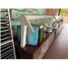 Image 5 : Qty 4 Mobile Buffet or Condiment Bar Sections w/ Clear Sneeze Guard & Some Pans