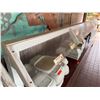 Image 7 : Qty 4 Mobile Buffet or Condiment Bar Sections w/ Clear Sneeze Guard & Some Pans