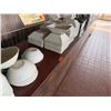Image 8 : Qty 4 Mobile Buffet or Condiment Bar Sections w/ Clear Sneeze Guard & Some Pans
