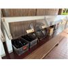 Image 9 : Qty 4 Mobile Buffet or Condiment Bar Sections w/ Clear Sneeze Guard & Some Pans