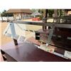 Image 1 : Mobile Buffet or Condiment Bar Section w/ Clear Sneeze Guard & Some Pans 108" x 30"