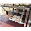Image 3 : Mobile Buffet or Condiment Bar Section w/ Clear Sneeze Guard & Some Pans 108" x 30"