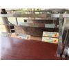 Image 4 : Mobile Buffet or Condiment Bar Section w/ Clear Sneeze Guard