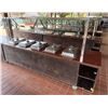Image 1 : Mobile Buffet or Condiment Bar Section w/ Clear Sneeze Guard & Some Pans