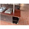 Image 2 : Mobile Buffet or Condiment Bar Section w/ Clear Sneeze Guard & Some Pans
