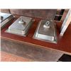 Image 3 : Mobile Buffet or Condiment Bar Section w/ Clear Sneeze Guard & Some Pans