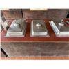 Image 6 : Mobile Buffet or Condiment Bar Section w/ Clear Sneeze Guard & Some Pans