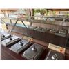 Image 4 : Qty 2 Mobile Buffet or Condiment Bar Sections w/ Clear Sneeze Guard & Some Pans