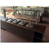 Image 1 : Qty 2 Mobile Buffet or Condiment Bar Sections w/ Clear Sneeze Guard & Some Pans