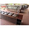 Image 2 : Qty 2 Mobile Buffet or Condiment Bar Sections w/ Clear Sneeze Guard & Some Pans