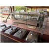 Image 3 : Qty 2 Mobile Buffet or Condiment Bar Sections w/ Clear Sneeze Guard & Some Pans