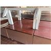 Image 3 : Qty 3 Mobile Buffet or Condiment Bar Sections w/ Clear Sneeze Guard 48" x 30" x 30"H