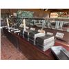 Image 14 : Qty 2 Mobile Buffet or Condiment Bar Sections w/ Sneeze Guard & Some Pans (contents not included)