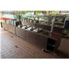 Image 1 : Qty 2 Mobile Buffet or Condiment Bar Sections w/ Sneeze Guard & Some Pans (contents not included)