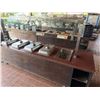 Image 2 : Qty 2 Mobile Buffet or Condiment Bar Sections w/ Sneeze Guard & Some Pans (contents not included)