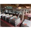 Image 14 : Qty 2 Mobile Buffet or Condiment Bar Sections w/ Clear Sneeze Guard (contents not included)
