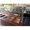 Image 2 : Qty 2 Mobile Buffet or Condiment Bar Sections w/ Clear Sneeze Guard (contents not included)