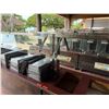 Image 6 : Qty 2 Mobile Buffet or Condiment Bar Sections w/ Clear Sneeze Guard (contents not included)