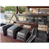 Image 8 : Qty 2 Mobile Buffet or Condiment Bar Sections w/ Clear Sneeze Guard (contents not included)