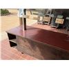 Image 10 : Qty 2 Mobile Buffet or Condiment Bar Sections w/ Clear Sneeze Guard & Some Pans (contents not includ