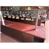 Image 12 : Qty 2 Mobile Buffet or Condiment Bar Sections w/ Clear Sneeze Guard & Some Pans (contents not includ