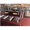 Image 17 : Qty 2 Mobile Buffet or Condiment Bar Sections w/ Clear Sneeze Guard & Some Pans (contents not includ
