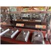Image 18 : Qty 2 Mobile Buffet or Condiment Bar Sections w/ Clear Sneeze Guard & Some Pans (contents not includ