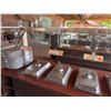 Image 21 : Qty 2 Mobile Buffet or Condiment Bar Sections w/ Clear Sneeze Guard & Some Pans (contents not includ