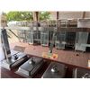 Image 4 : Qty 2 Mobile Buffet or Condiment Bar Sections w/ Clear Sneeze Guard & Some Pans (contents not includ