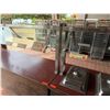 Image 6 : Qty 2 Mobile Buffet or Condiment Bar Sections w/ Clear Sneeze Guard & Some Pans (contents not includ