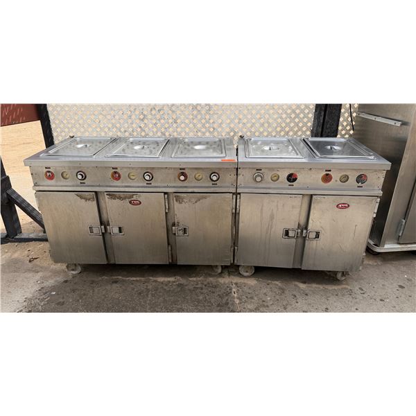Qty 2 FWE Food Warming Equipment Hot Food Serving Cabinets w/ Interior Racks