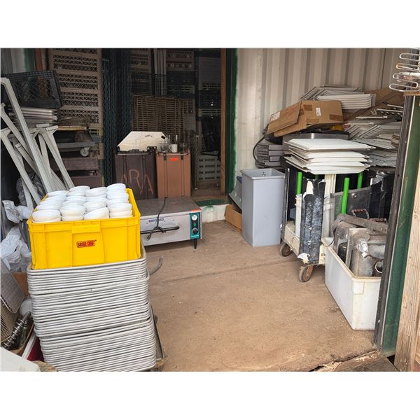 Multiple Sheet Trays, Bowls, Dollies, Trays, Shelf Parts, Dish Racks, Glassware, etc