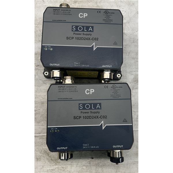 (2) Sola #SCP 102D24X-C02 Power Supplies