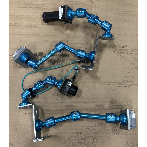 (2) Matrox Iris #GTX2000/GMX Smart Cameras w/Swivel Links & Smart Vision Lights