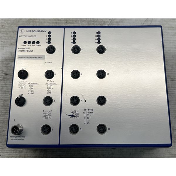 Hirschmann #OCTOPUS OS20 Managed IP67 Ethernet Switch