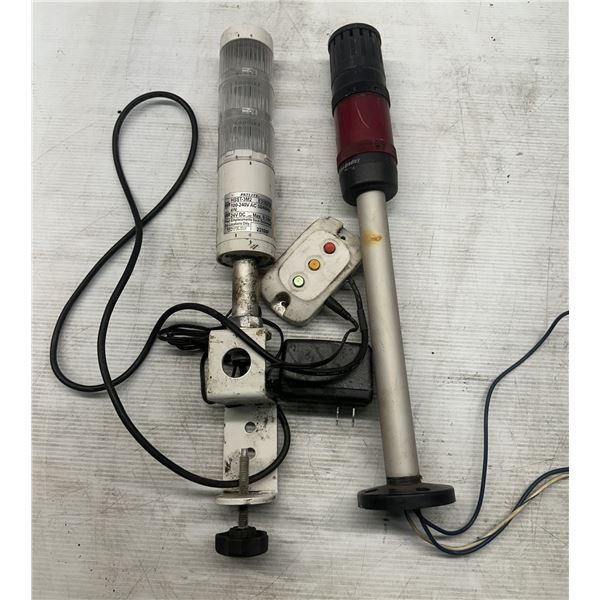 Lot of (2) Stack Lights 1-#HSST-3M2 & 1-Allen Bradley