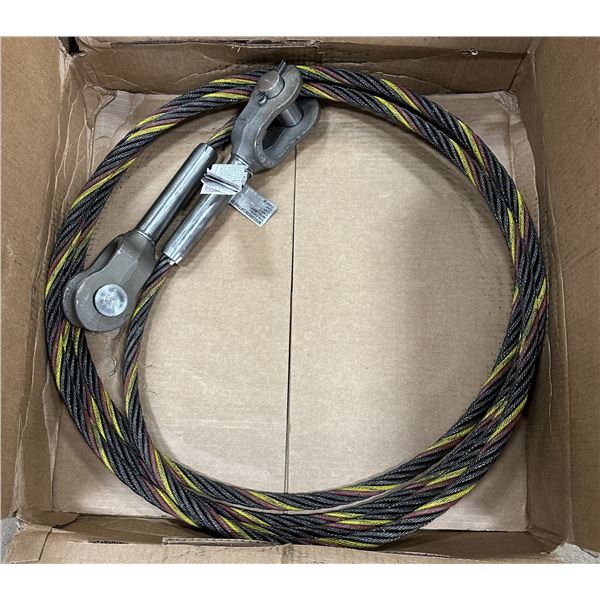Wisconsin Lifting Specialists #100-38-09-474 Cable 3/4" x 26' 2"