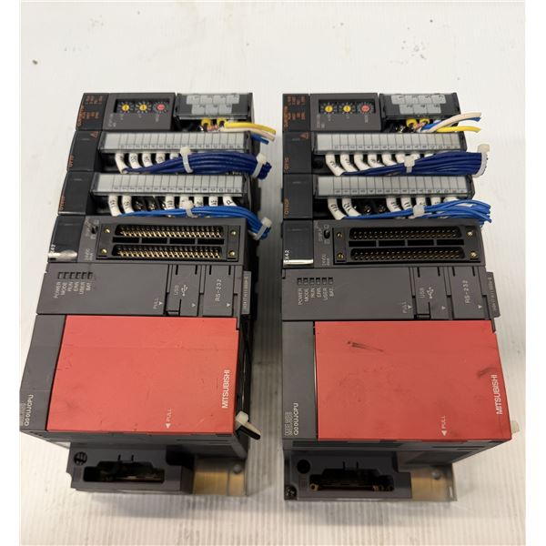 Lot of (2) Mitsubishi Racks w/Modules as Pictured