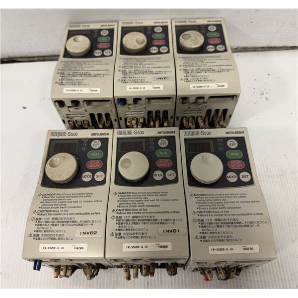 Lot of (6) Mitsubishi #FR-S520E-0.1K