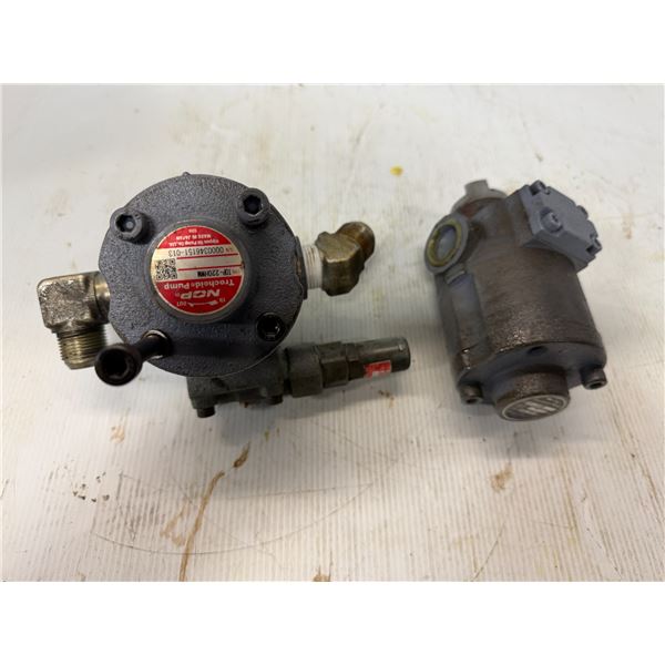 Lot of (2) Nippon Oil Pump Trochoid Pumps #TOP-220HWM