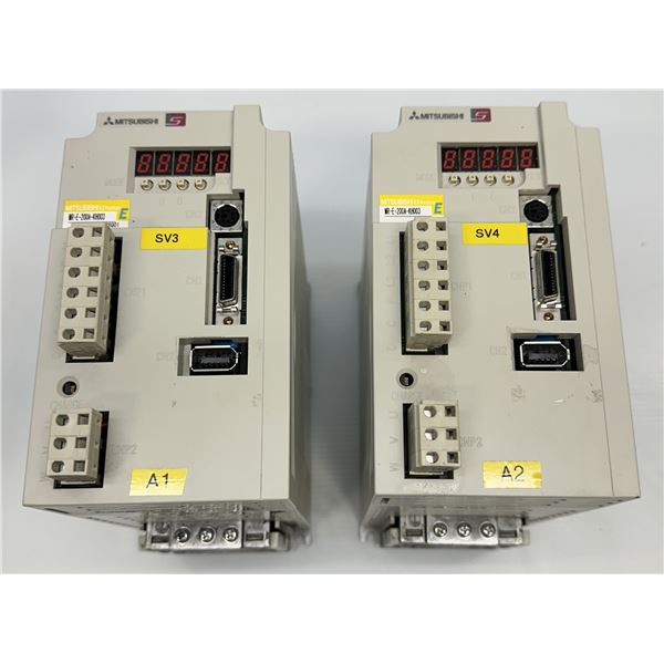 (2) Mitsubishi #MR-E-200A-KH003 AC Servo Drives