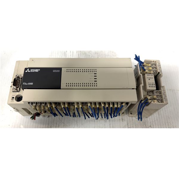 Mitsubishi #AX2N-8EX-ES w/ #FX3U-64MT/ES-A Programmable Controller