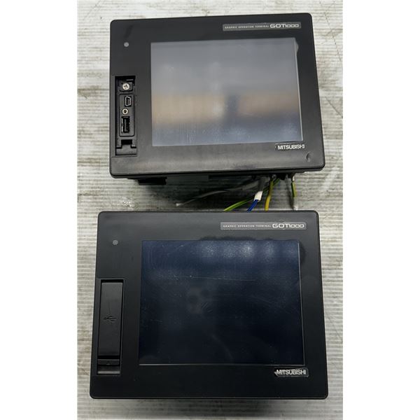 (2) Mitsubishi #GT1655-VTBD Graphic Operation Terminals