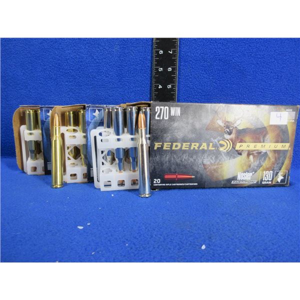 270 Win. 130gr Federal Cartridges (Pick Up or Ship by UPS Only)