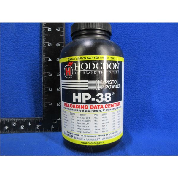 Hodgdon HP-38 Pistol Powder (Pick Up or Ship by UPS Only)