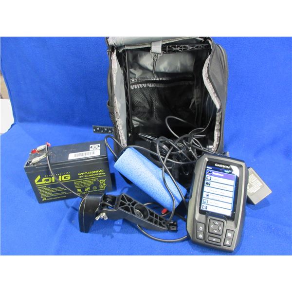 Garmin Striker 4 Portable Fish Finder Kit - Tested Working