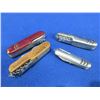 Image 1 : 4 Swiss Style Folding Blade Pocket Knives