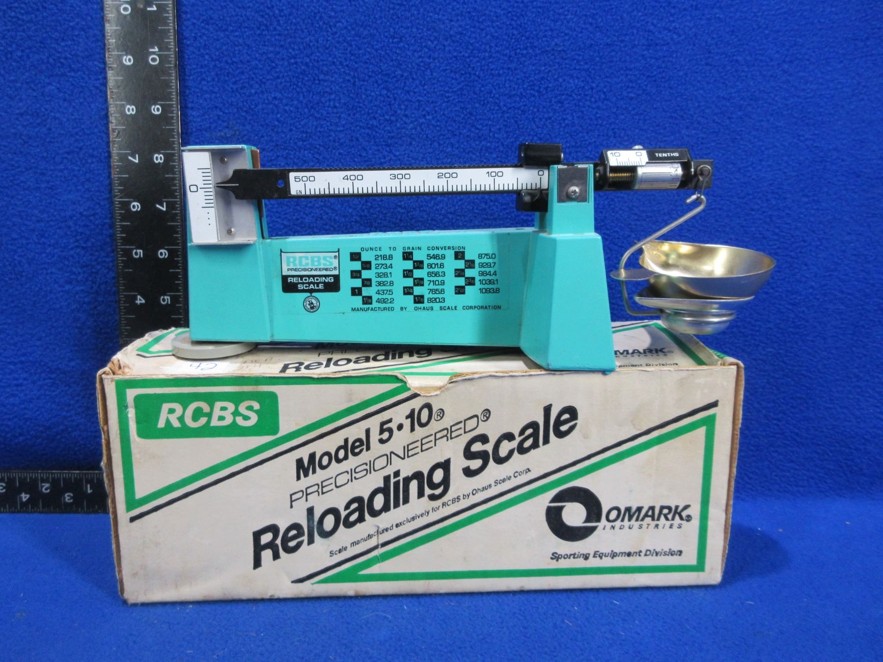 15 Item Rmc Scale RCBS Model 5-10 Reloading Scale with Original Box