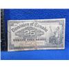 Image 1 : 1900 Dominion of Canada Shinplaster 25 Cent Bill