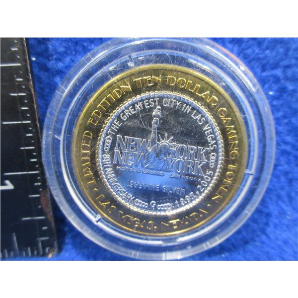 1997-2005 Las Vegas, Nevada Limited Edition Ten Dollar Gaming Token